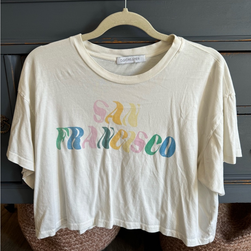 Daydreamer White Tee with San Francisco detail